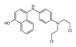 N-[4-[Bis(2-chloroethyl)amino]phenyl]-4-hydroxy-1-naphthalenamine结构式