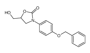 5-(hydroxymethyl)-3-(4-phenylmethoxyphenyl)-1,3-oxazolidin-2-one Structure