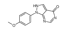 1-(4-methoxyphenyl)-2H-pyrazolo[3,4-d]pyrimidin-4-one结构式