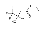 ethyl 4,4,4-trifluoro-3-hydroxy-3-methoxybutanoate Structure