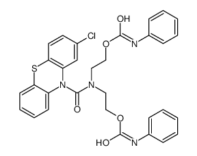 2-[(2-chlorophenothiazine-10-carbonyl)-[2-(phenylcarbamoyloxy)ethyl]amino]ethyl N-phenylcarbamate Structure