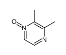 2,3-dimethyl-1-oxidopyrazin-1-ium Structure