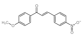 2-Propen-1-one,1-(4-methoxyphenyl)-3-(4-nitrophenyl)- Structure