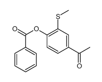 (4-acetyl-2-methylsulfanylphenyl) benzoate Structure