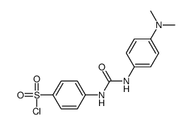 4-[[4-(dimethylamino)phenyl]carbamoylamino]benzenesulfonyl chloride Structure