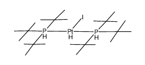 bis(tri-tert-butyl-l5-phosphanyl)platinum(IV) hydride iodide Structure
