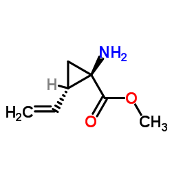 (1R,2S)-1-氨基-2-乙烯基环丙烷甲酸甲酯结构式