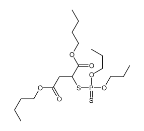 dibutyl [(dipropoxyphosphinothioyl)thio]succinate Structure