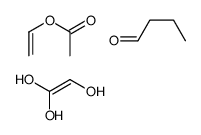聚乙烯基丁醛与乙酸乙烯酯和乙烯醇的聚合物结构式