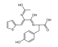 acetyldehydro-3-(2-thienyl)alanyltyrosine结构式