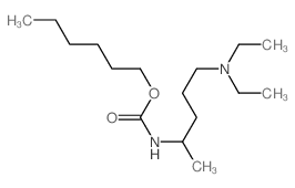 hexyl N-(5-diethylaminopentan-2-yl)carbamate结构式