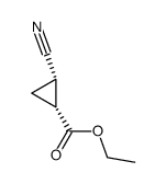 cis-ethyl (1R,2S)-2-cyanocyclopropane-1-carboxylate Structure