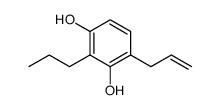 4-allyl-2-propylbenzene-1,3-diol Structure
