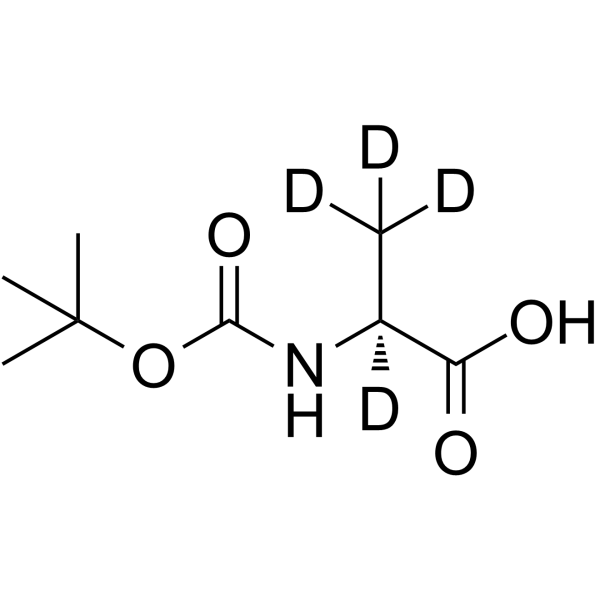N-tert-Boc-L-alanine-D4结构式