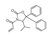 5,5-diphenyl-4-propan-2-yl-3-prop-2-enoyl-1,3-oxazolidin-2-one Structure