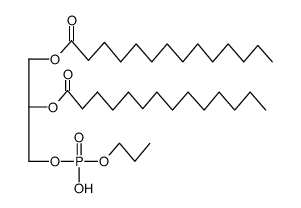SN-1,2-Dimyristoyl-glycerin-3-phosphorsaeure-propylester结构式