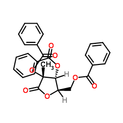 2, 3, 5-三苯甲酰氧基-2-C-甲基-D-核糖酸-1, 4-内酯图片