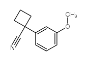 1-(3-甲氧基苯基)环丁烷-1-腈结构式