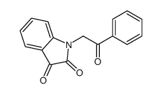 1-phenacylindole-2,3-dione结构式