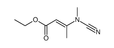 ethyl 3-(N-methylcyanamino)-2-butenoate结构式
