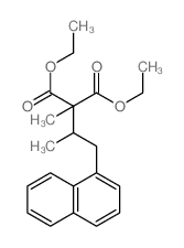 diethyl 2-methyl-2-(1-naphthalen-1-ylpropan-2-yl)propanedioate结构式