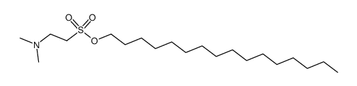 hexadecyl 2-(dimethylamino)ethane-1-sulfonate Structure