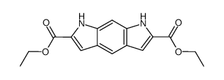 2,6-Diethoxycarbonyl-1H,7H-pyrrolo[3,2-f]indole结构式
