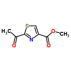 2-乙酰基噻唑-4-羧酸甲酯结构式