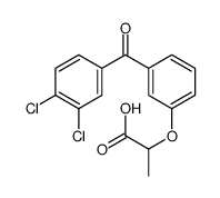 2-[3-(3,4-dichlorobenzoyl)phenoxy]propanoic acid结构式