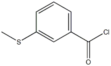 3-(methylsulfanyl)benzoyl chloride结构式