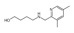 1-Butanol,4-[[(3,5-dimethyl-2-pyridinyl)methyl]amino]-(9CI) Structure