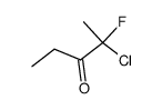 2-Chlor-2-fluor-3-pentanon结构式