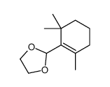 2-(2,6,6-trimethylcyclohexen-1-yl)-1,3-dioxolane结构式