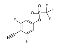 (4-cyano-3,5-difluorophenyl) trifluoromethanesulfonate Structure