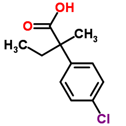 2-(4-Chlorophenyl)-2-methylbutanoic acid Structure