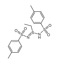 N,N'-bis-(toluene-4-sulfonyl)-ethanesulfinamidyne结构式