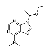 6-dimethylamino-9-(1-ethoxyethyl)purine结构式