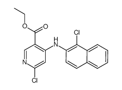 ethyl 6-chloro-4-[(1-chloro-2-naphthyl)amino]nicotinate Structure