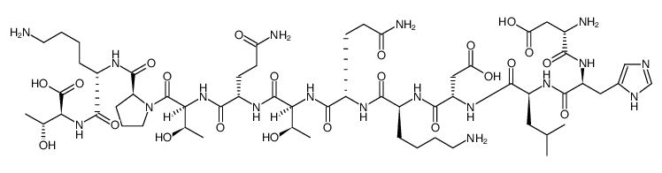 Monocyte Chemotactic Protein-1 (65-76) (human) trifluoroacetate salt Structure