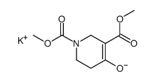 potassium dimethyl 5,6-dihydro-4-oxido-2H-pyridine-1,3-dicarboxylate structure