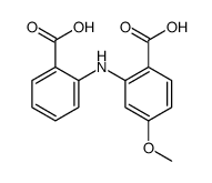 2-(2-carboxyanilino)-4-methoxybenzoic acid结构式