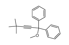 1-methoxy-4,4-dimethyl-1,1-diphenyl-2-pentyne结构式