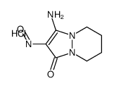 1-amino-2-nitroso-5,6,7,8-tetrahydropyrazolo[1,2-a]pyridazin-3-one,hydrochloride Structure