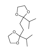 bis (isopropyl-2 dioxolanne-1,3 yl-2)-1,2 ethane结构式