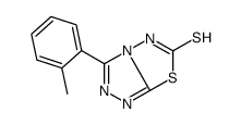 3-(2-methylphenyl)-5H-[1,2,4]triazolo[3,4-b][1,3,4]thiadiazole-6-thione结构式