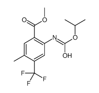 2-((异丙氧基羰基)氨基)-5-甲基-4-(三氟甲基)苯甲酸甲酯结构式