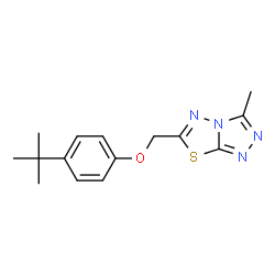 4-tert-butylphenyl (3-methyl[1,2,4]triazolo[3,4-b][1,3,4]thiadiazol-6-yl)methyl ether Structure