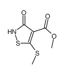 3-羟基-5-甲基磺酰基-异噻唑-4-羧酸甲酯结构式