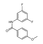 Benzamide, N-(3,5-difluorophenyl)-4-methoxy Structure