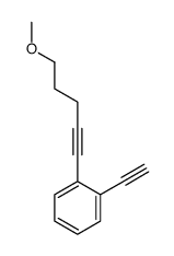 1-ethynyl-2-(5-methoxypent-1-ynyl)benzene Structure